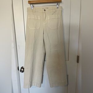 Sanctuary Cream Wide-Leg Jeans - Size 28